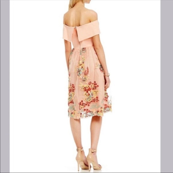 Gianni Bini Laura Floral off the shoulder Dress A25004 - Picture 12 of 14